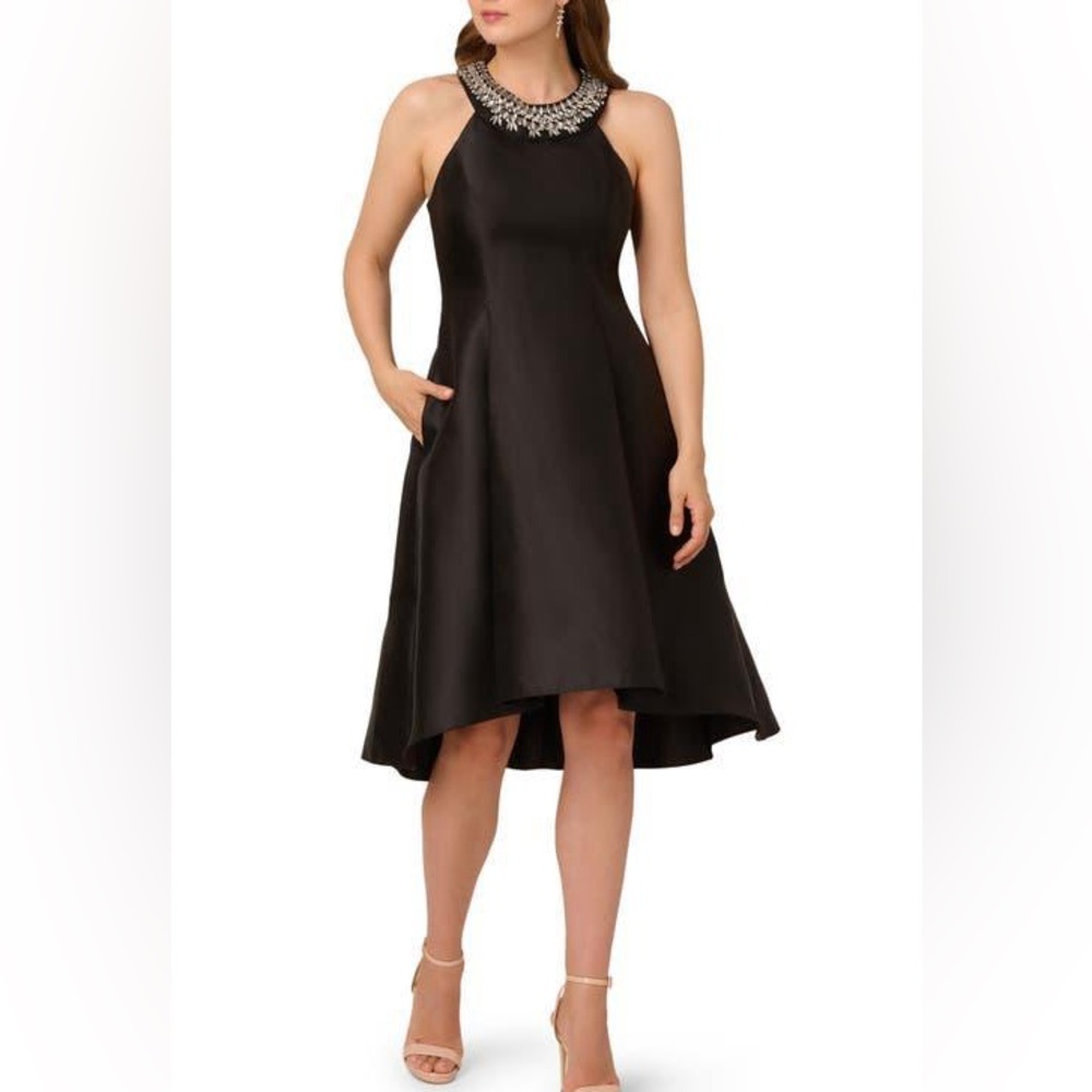 Adrianna Papell Black Backless Dress - Picture 2 of 9